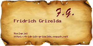 Fridrich Grizelda névjegykártya